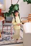 The Akari Puffora Blouse - Yellow Stripe