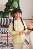 The Akari Puffora Blouse - Yellow Stripe