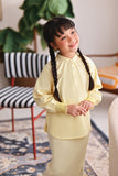 The Akari Puffora Blouse - Yellow Stripe