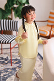 The Akari Puffora Blouse - Yellow Stripe