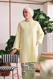 The Akari Women Nyaman Kurung Top - Yellow Stripe