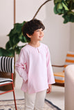 The Akari Kurta - Pink Stripe