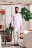 The Akari Men Kurta - Pink Stripe