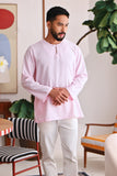 The Akari Men Kurta - Pink Stripe