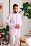 The Akari Men Kurta - Pink Stripe