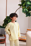 The Akari Kurta - Yellow Stripe