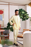 The Akari Men Kurta - Yellow Stripe