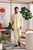 The Akari Men Kurta - Yellow Stripe