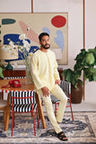 The Akari Men Kurta - Yellow Stripe