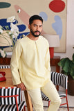 The Akari Men Kurta - Yellow Stripe