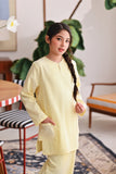 The Akari Nyaman Kurung Top - Yellow Stripe