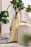 The Akari Nyaman Kurung Top - Yellow Stripe