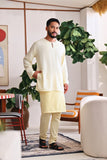 The Akari Men Kurta - Baby Yellow