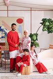 The Akari Kurta - Crimson Red