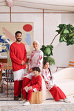 The Akari Kurta - Crimson Red