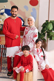 The Akari Men Kurta - Crimson Red