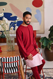 The Akari Men Kurta - Maroon