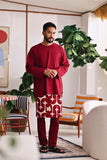 The Akari Men Kurta - Maroon