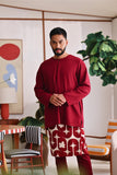 The Akari Men Kurta - Maroon