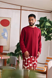 The Akari Men Kurta - Maroon