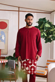 The Akari Men Kurta - Maroon