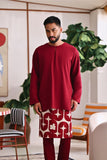 The Akari Men Kurta - Maroon