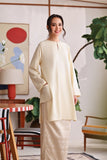 The Akari Women Nyaman Kurung Top - Cream