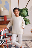 The Akari Kurta - Cream Stripe