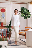 The Akari Women Simply Blouse - White