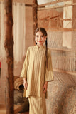 The Asal Kita Fusion Kurung Top - Oat Grain
