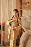 The Asal Kita Fusion Kurung Top - Oat Grain
