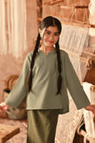 The Asal Kita Kedah Broderie Blouse - Pistachio