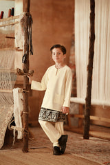 The Asal Kita Baju Melayu Teluk Belanga - Pastel Yellow