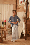 The Asal Kita Jacquard Skirt - Sky Aman
