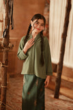 The Asal Kita Lace Kebaya Top - Sage Green