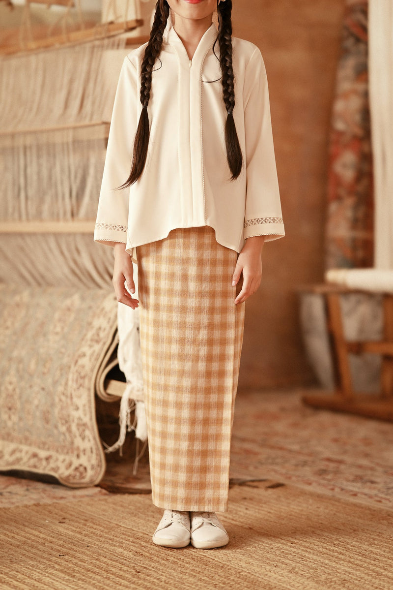 The Asal Kita Folded Skirt - Sand Canvas