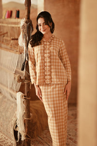 The Asal Kita Women Embroidered Kebaya Top - Sand Canvas