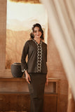 The Asal Kita Women Embroidered Kebaya Top - Gothic