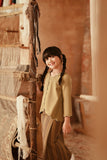 The Asal Kita Embellish Kebaya Top - Butter Olive