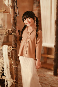 The Asal Kita Embroidered Kebaya Top - Milky Brown