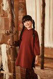 The Asal Kita Fusion Kurung Top - Royal Burgundy