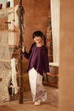 The Asal Kita Embellish Kebaya Top - Purple Manggis
