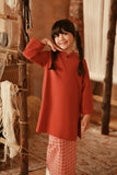 The Asal Kita Fusion Kurung Top - Spice Red
