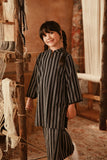 The Asal Kita Fusion Kurung Top - Phantom Stripe
