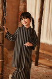 The Asal Kita Fusion Kurung Top - Phantom Stripe