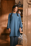 The Hariri Women Pesak Kurung Top - Jade Teal