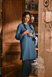 The Hariri Women Pesak Kurung Top - Jade Teal