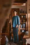 The Hariri Men 3/4 Sleeve Kurta - Jade Teal