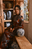 The Hariri Women Mandarin Collar Blouse - Nusantara