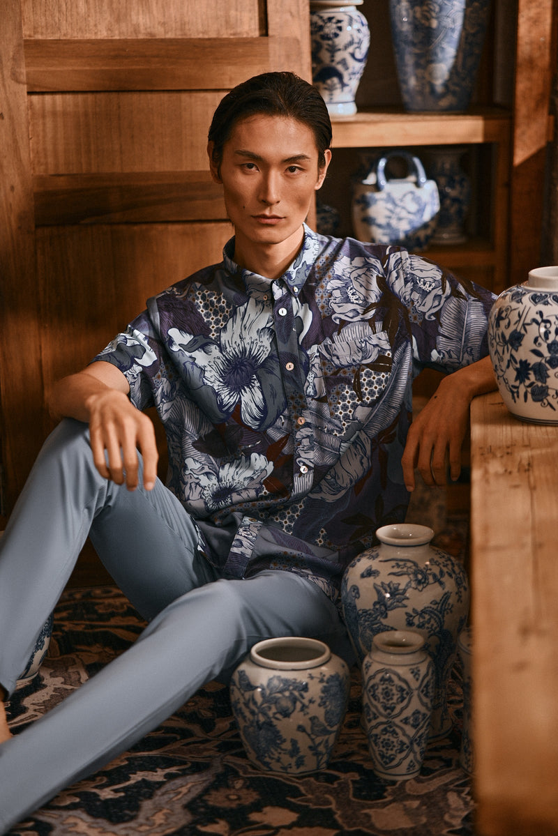 The Hariri Men Batik Shirt - Kinabalu